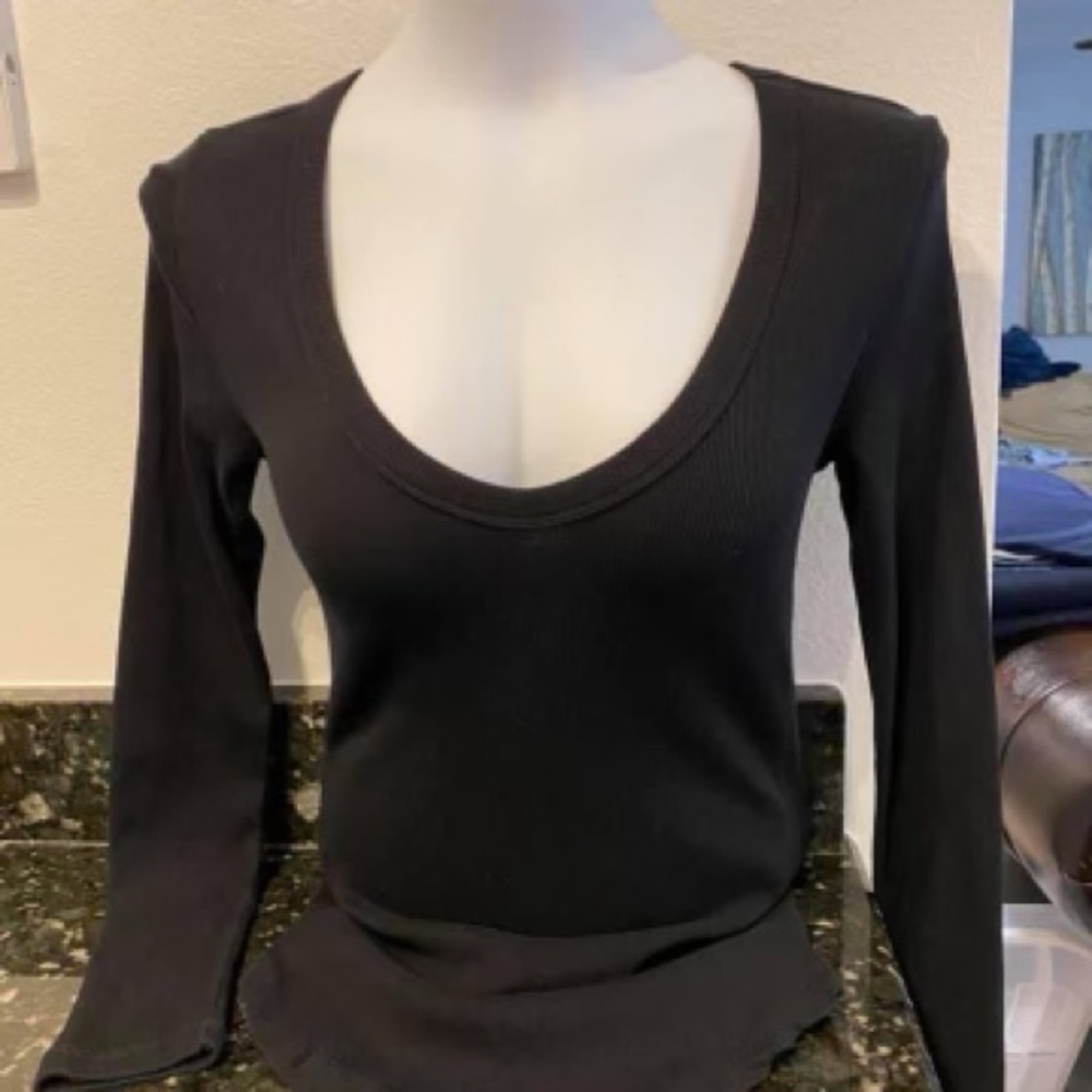 NWT James Perse long sleeve ribbed top